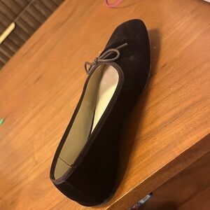 Freda Salvador  umber velvet Jada round toe ballet flat
